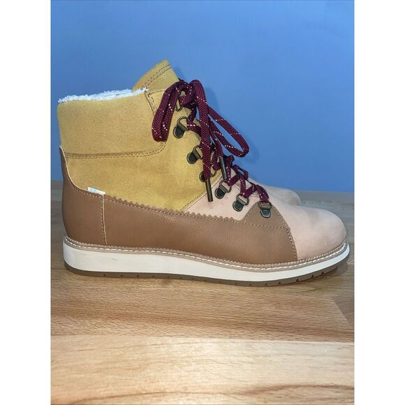 Toms Mesa Waterproof Hiker Lace-up Ankle Boots Nubuck Suede Bootie Size W‎ 9.5 - Picture 4 of 8